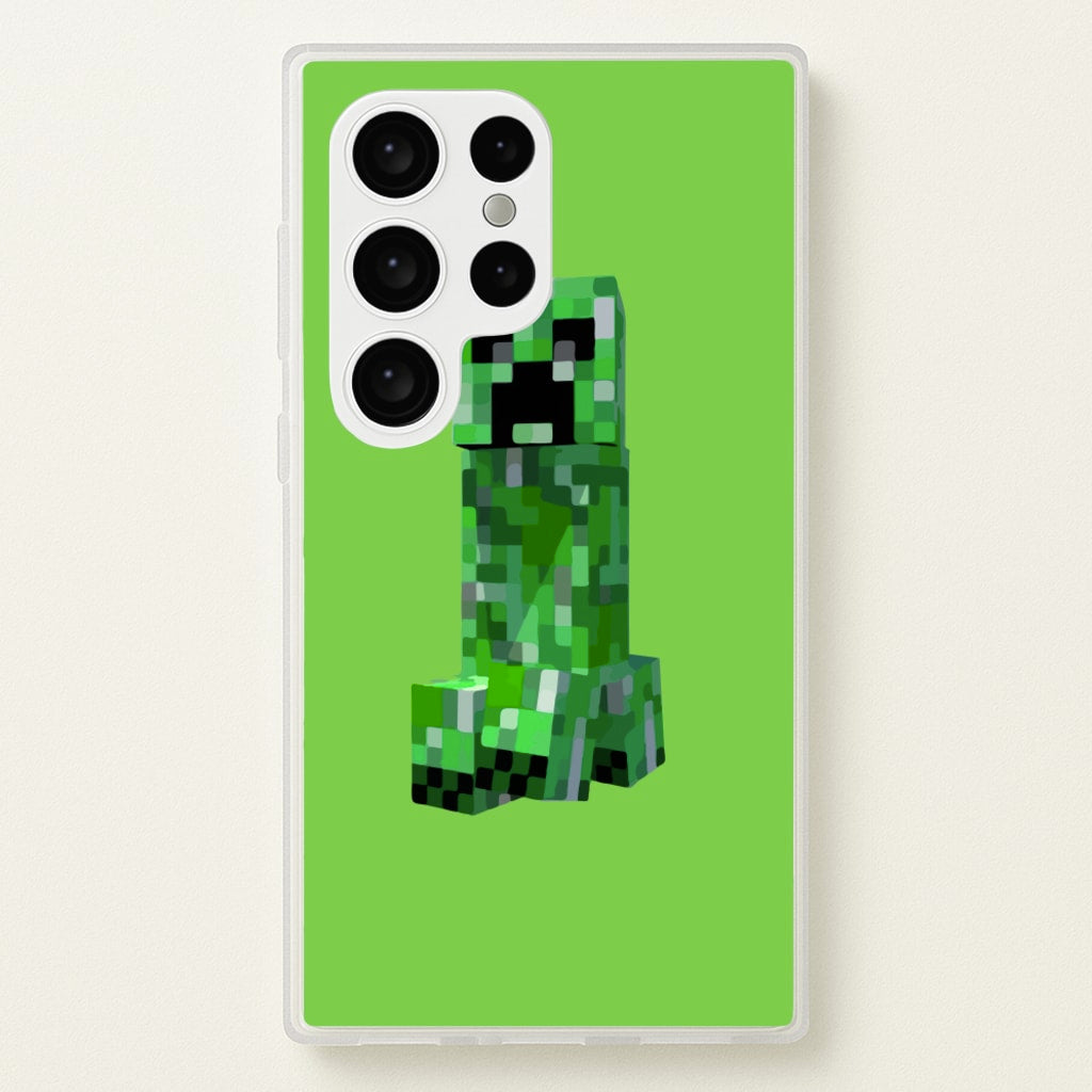 Mining Creeper - Minecraft Phone Case for Galaxy S24 Ultra