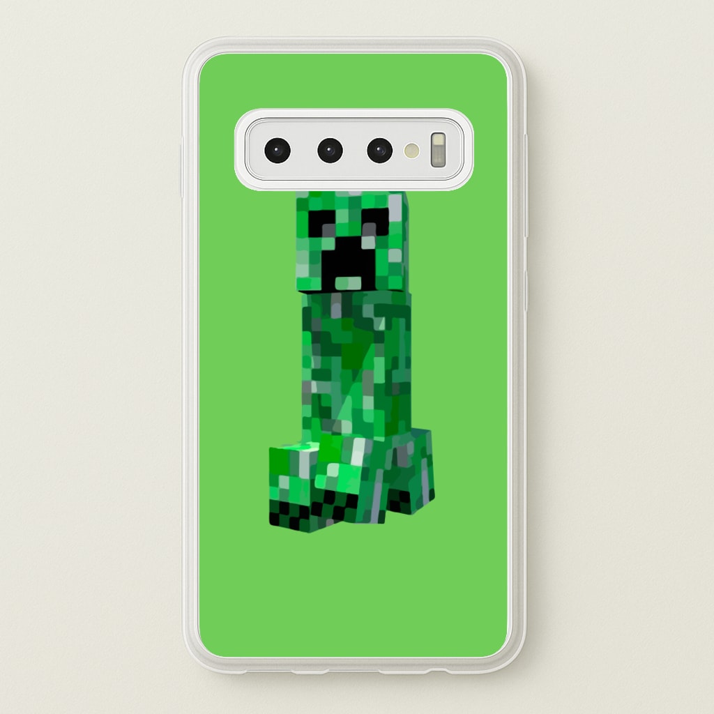 Mining Creeper - Minecraft Phone Case for Galaxy S10 Plus