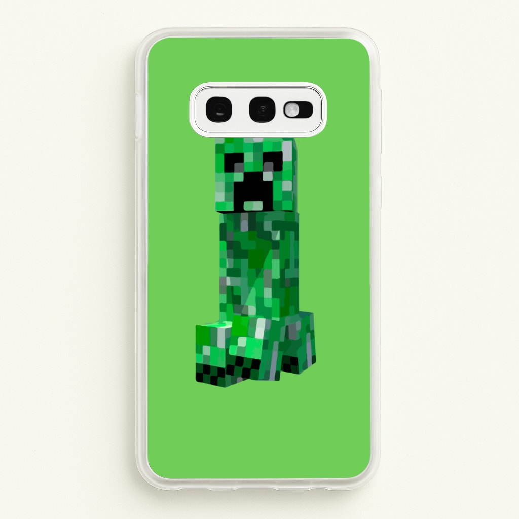 Mining Creeper - Minecraft Phone Case for Galaxy S10e