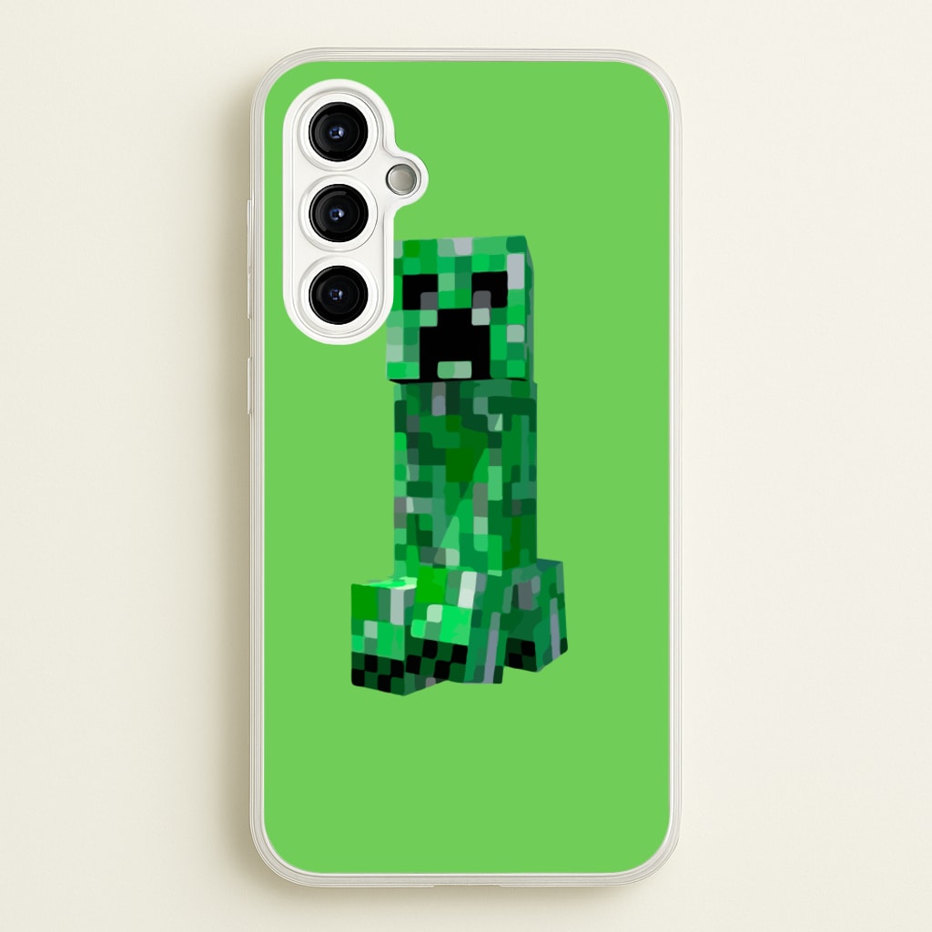 Mining Creeper - Minecraft Phone Case for Galaxy A54