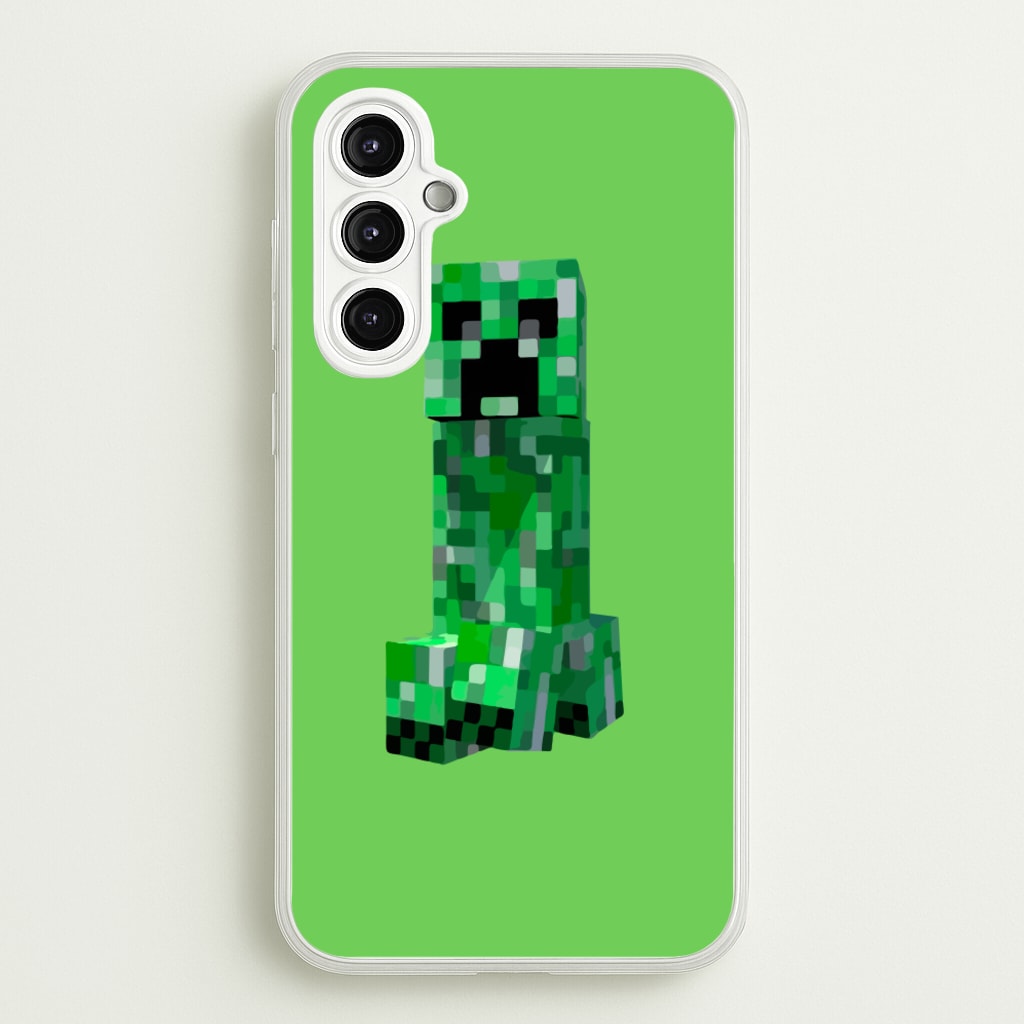 Mining Creeper - Minecraft Phone Case for Galaxy A14