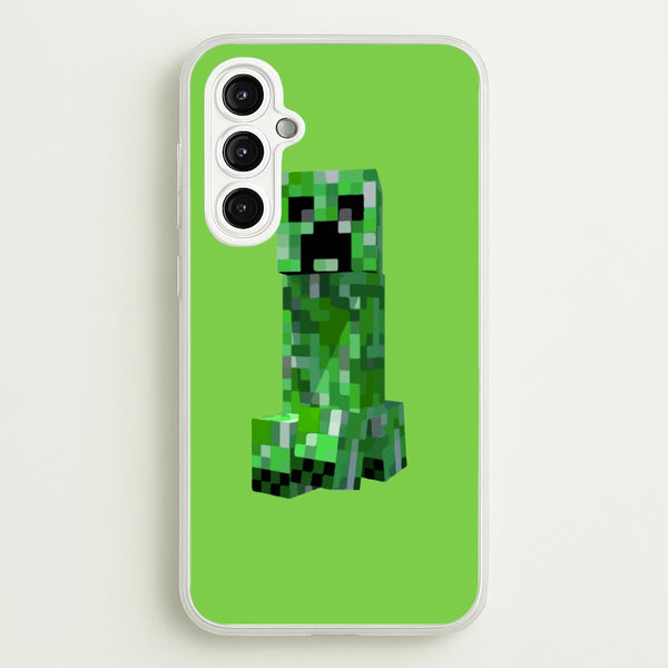 Mining Creeper - Minecraft Phone Case for Galaxy A14