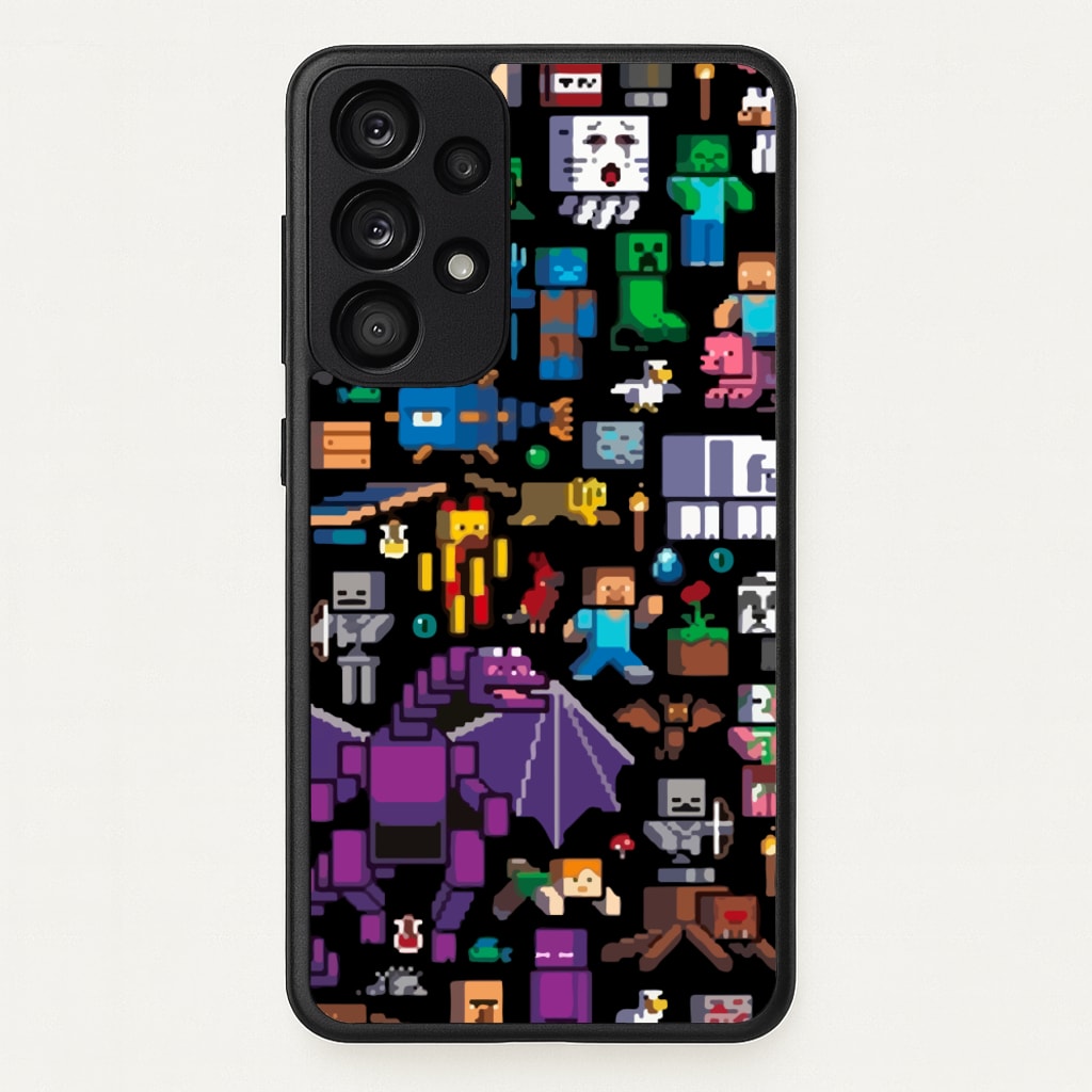 Mining Collage - Minecraft Phone Case for Galaxy A53