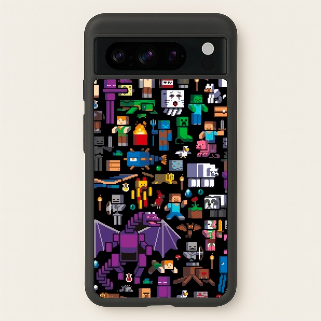 Mining Collage - Minecraft Phone Case for Google Pixel 8 Pro