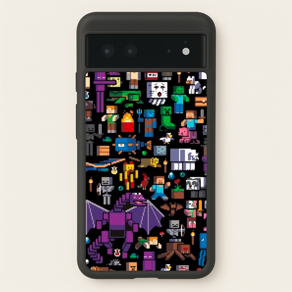 Mining Collage - Minecraft Phone Case for Google Pixel 6