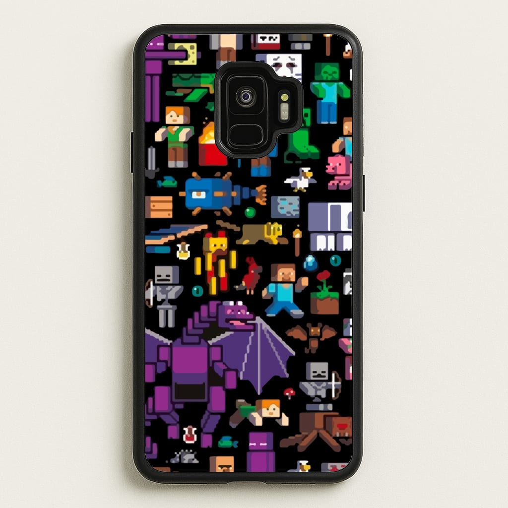Mining Collage - Minecraft Phone Case for Galaxy S9