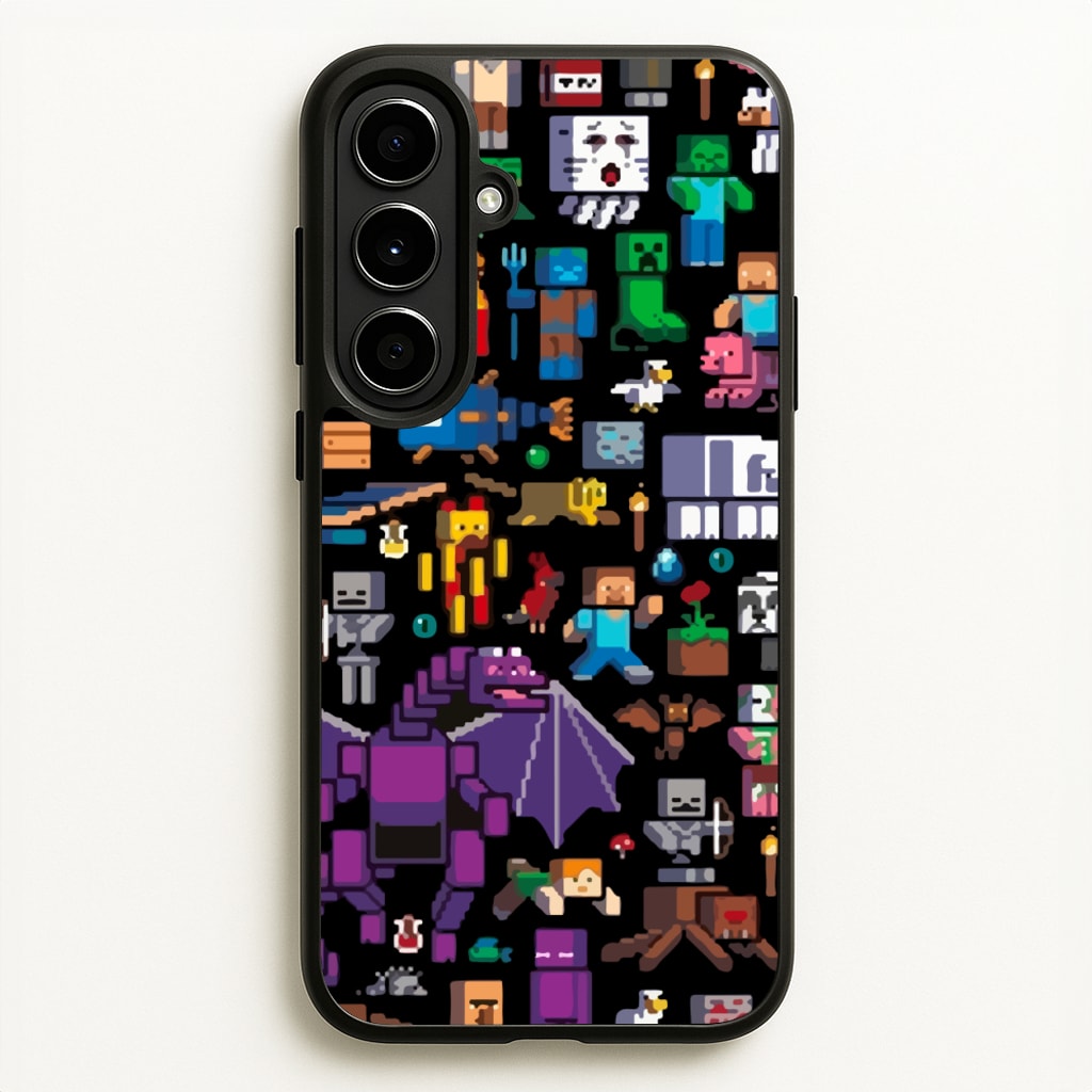 Mining Collage - Minecraft Phone Case for Galaxy A56