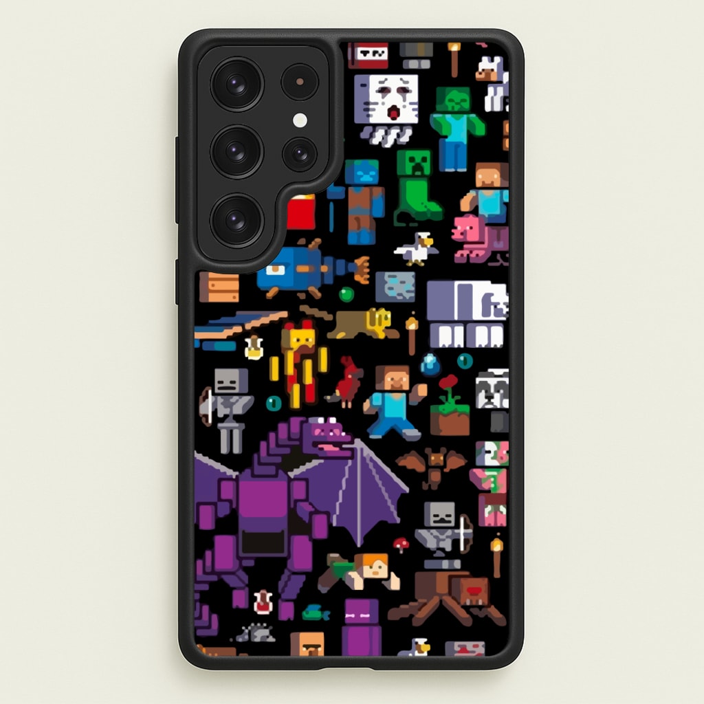 Mining Collage - Minecraft Phone Case for Galaxy S23 Ultra
