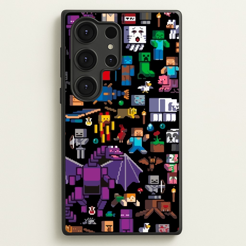 Mining Collage - Minecraft Phone Case for Galaxy S25 Ultra