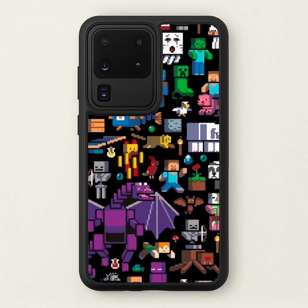 Mining Collage - Minecraft Phone Case for Galaxy S20 Ultra