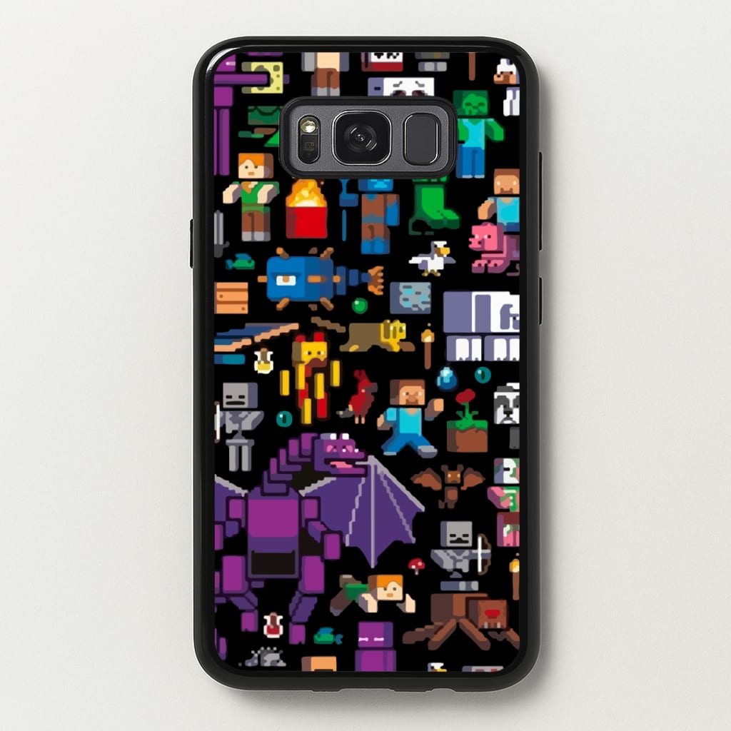 Mining Collage - Minecraft Phone Case for Galaxy S8 Plus