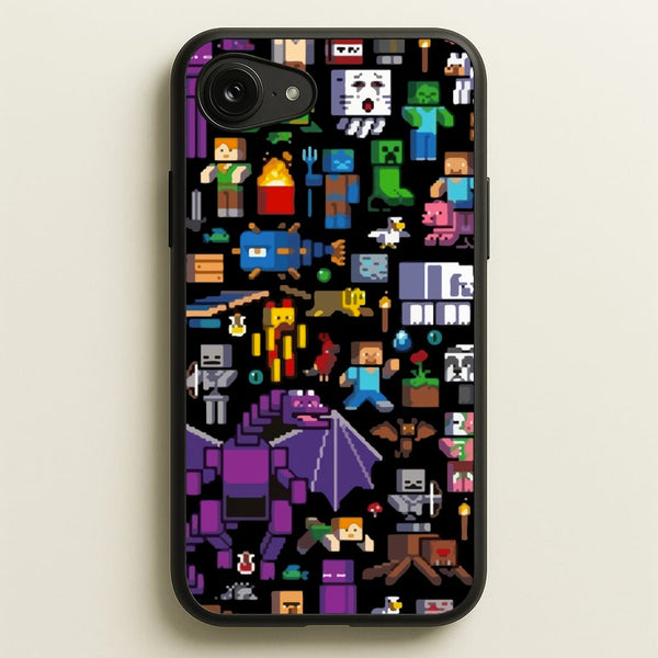 Mining Collage - Minecraft Phone Case for iPhone 16e