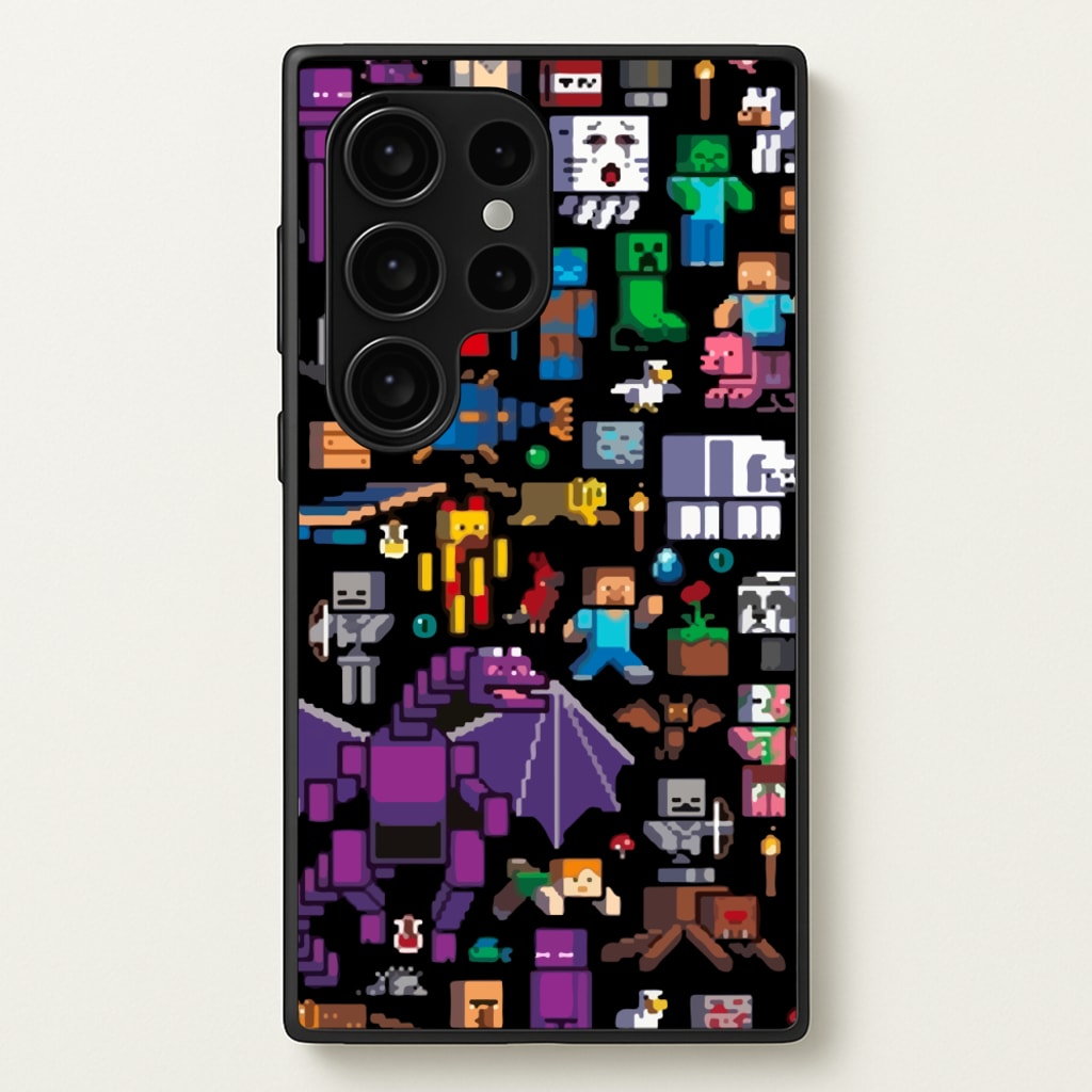 Mining Collage - Minecraft Phone Case for Galaxy S24 Ultra