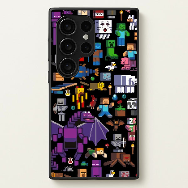 Mining Collage - Minecraft Phone Case for Galaxy S24 Ultra