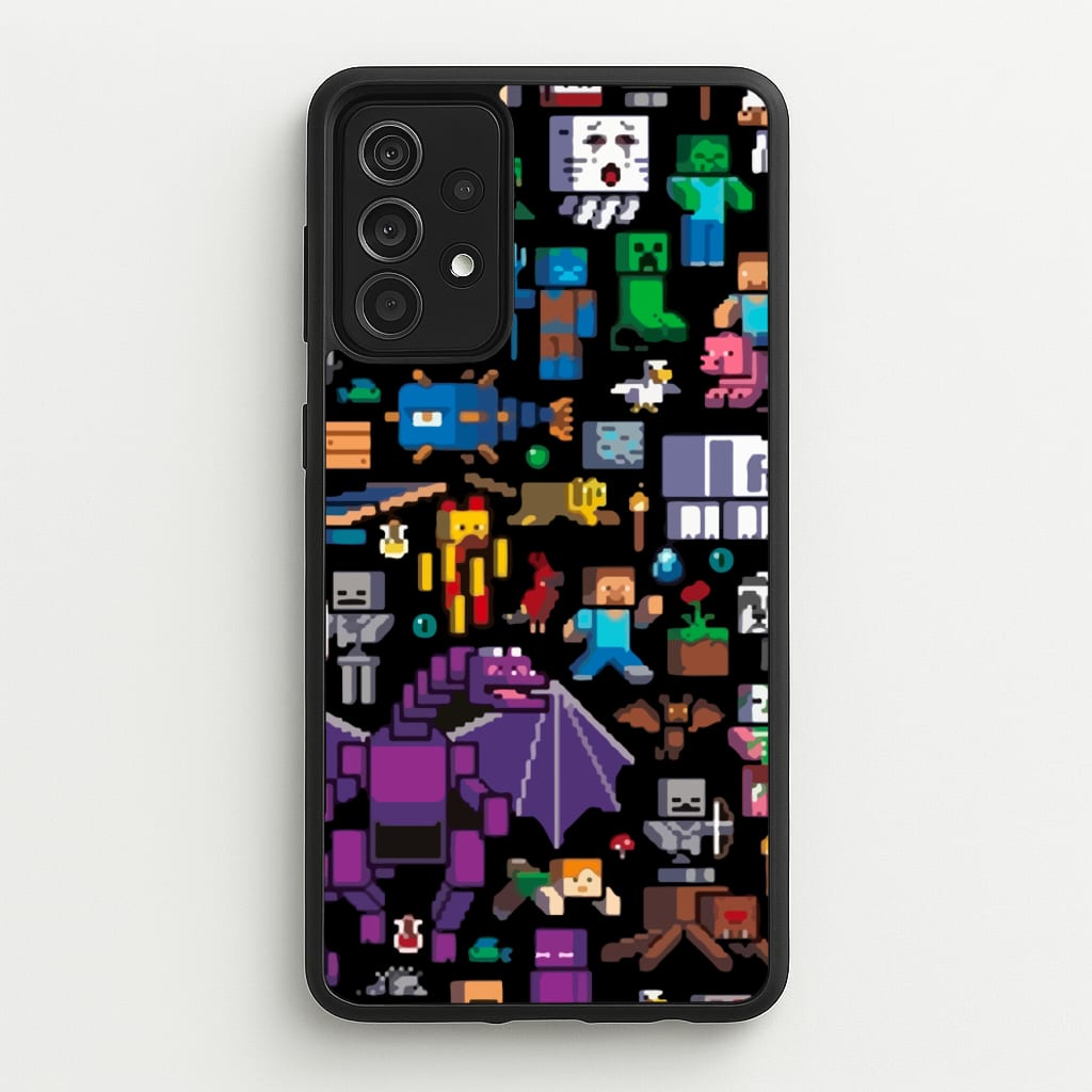 Mining Collage - Minecraft Phone Case for Galaxy A52 / A52s