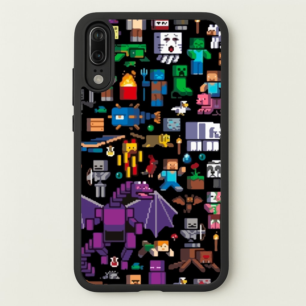 Mining Collage - Minecraft Phone Case for Huawei P20