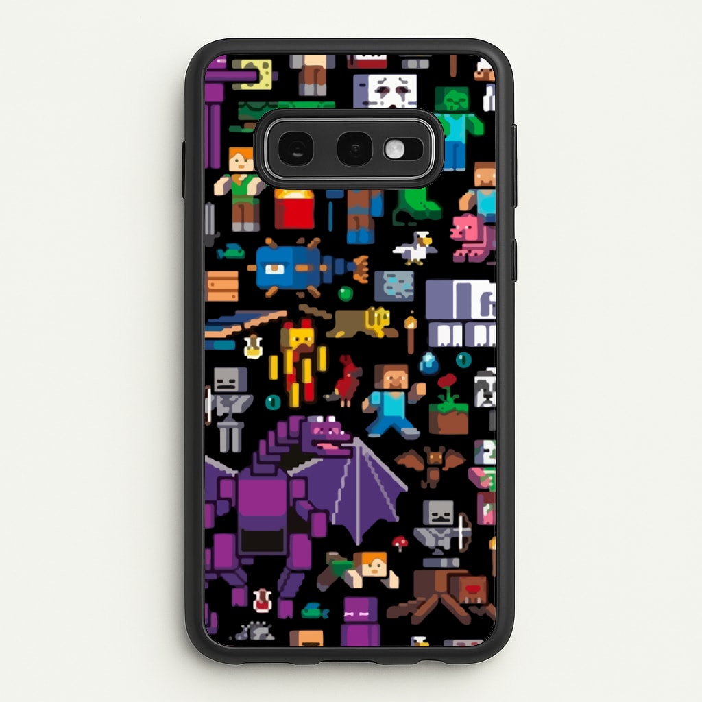 Mining Collage - Minecraft Phone Case for Galaxy S10e