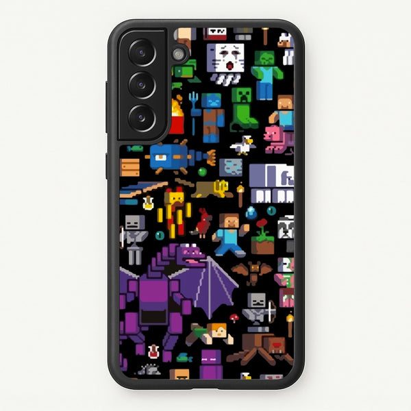 Mining Collage - Minecraft Phone Case for Galaxy S22 Plus