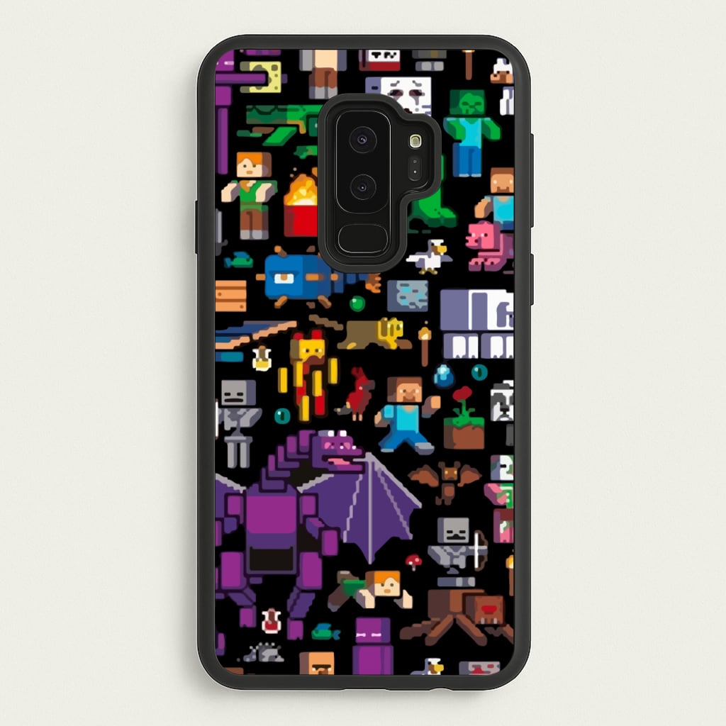 Mining Collage - Minecraft Phone Case for Galaxy S9 Plus