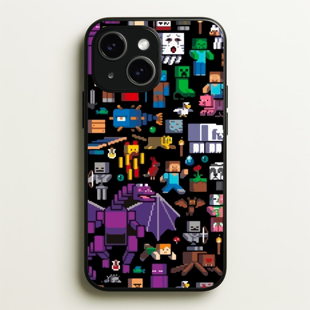 Mining Collage - Minecraft Phone Case for iPhone 14 Plus