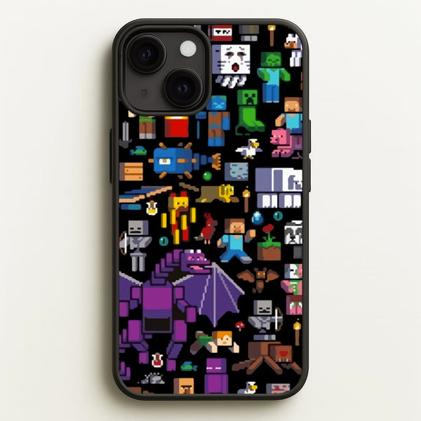 Mining Collage - Minecraft Phone Case for iPhone 13 Mini