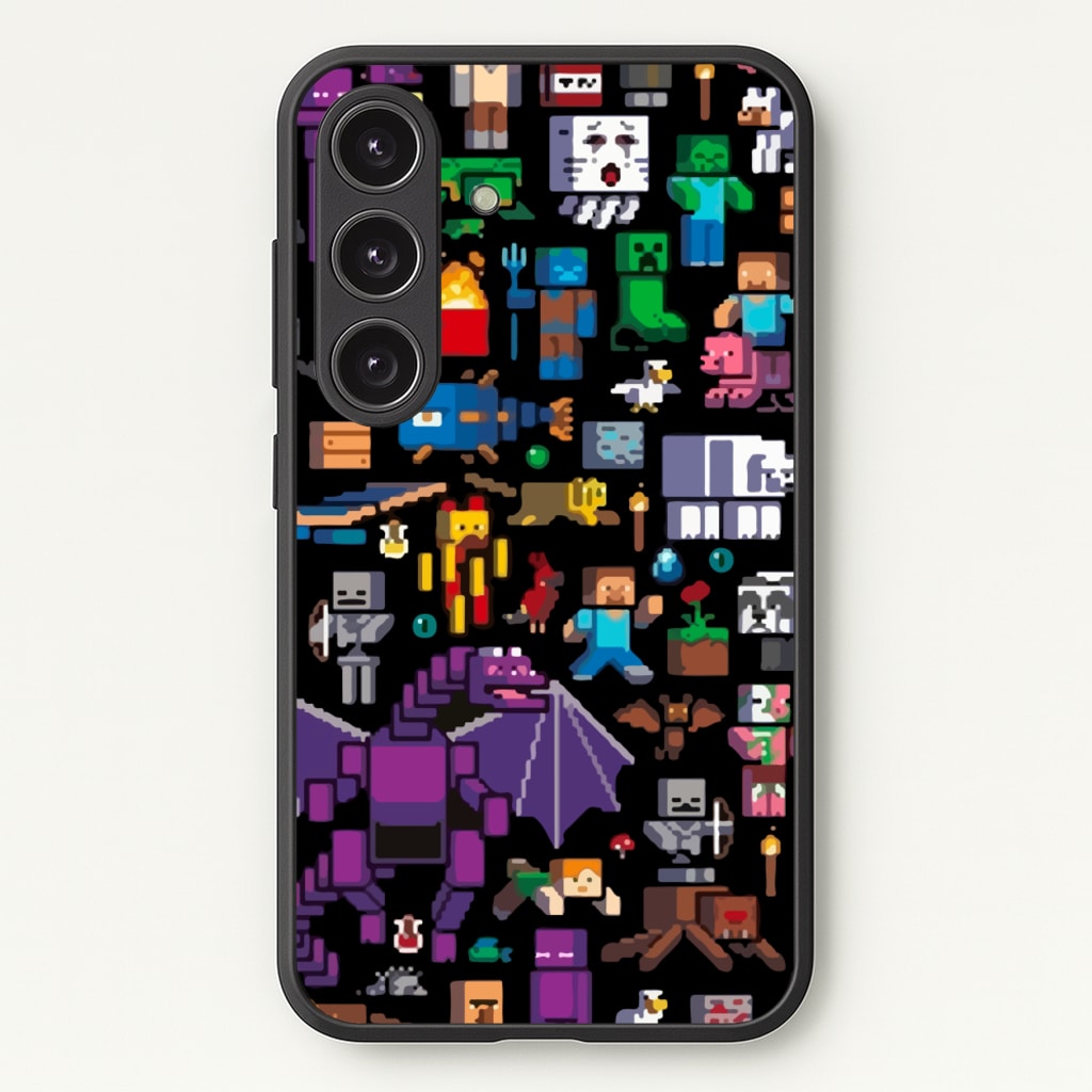 Mining Collage - Minecraft Phone Case for Galaxy S24 Plus