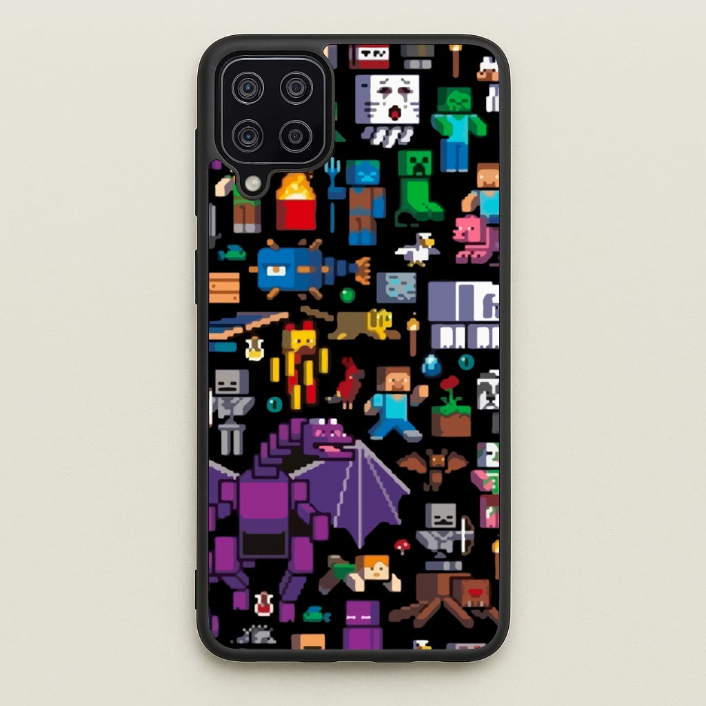 Mining Collage - Minecraft Phone Case for Galaxy A12