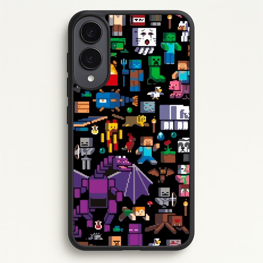 Mining Collage - Minecraft Phone Case for Galaxy S25 Edge