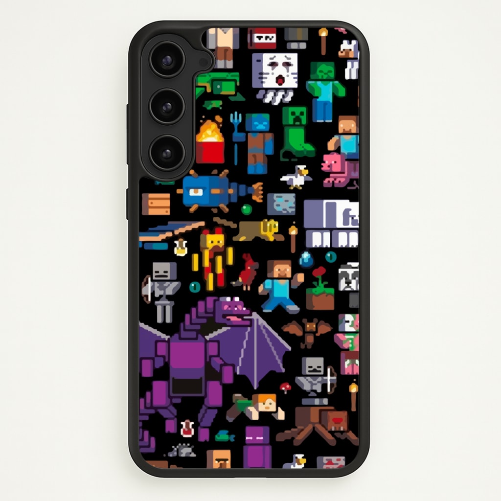 Mining Collage - Minecraft Phone Case for Galaxy S23