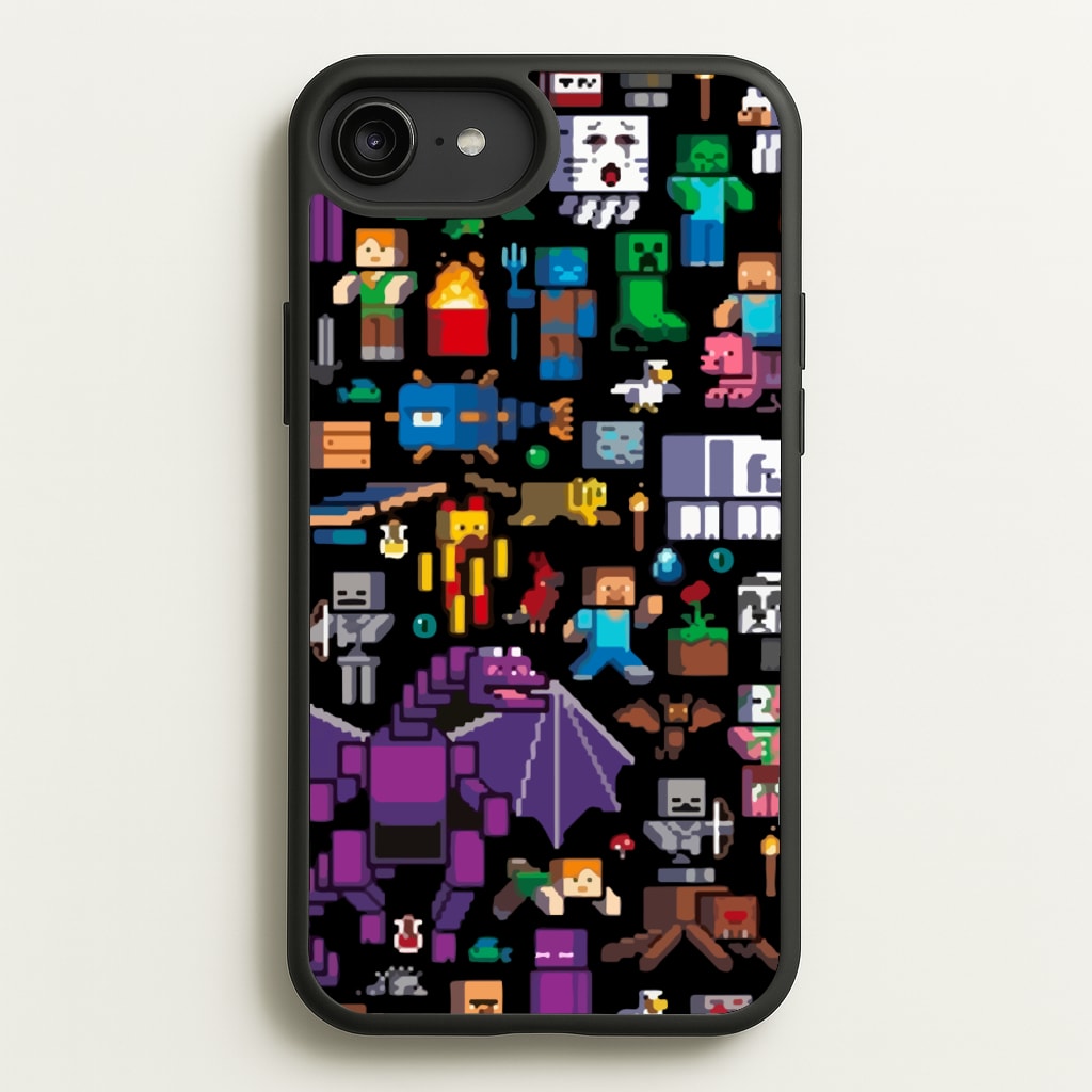 Mining Collage - Minecraft Phone Case for iPhone 6 Plus / 7 Plus / 8 Plus