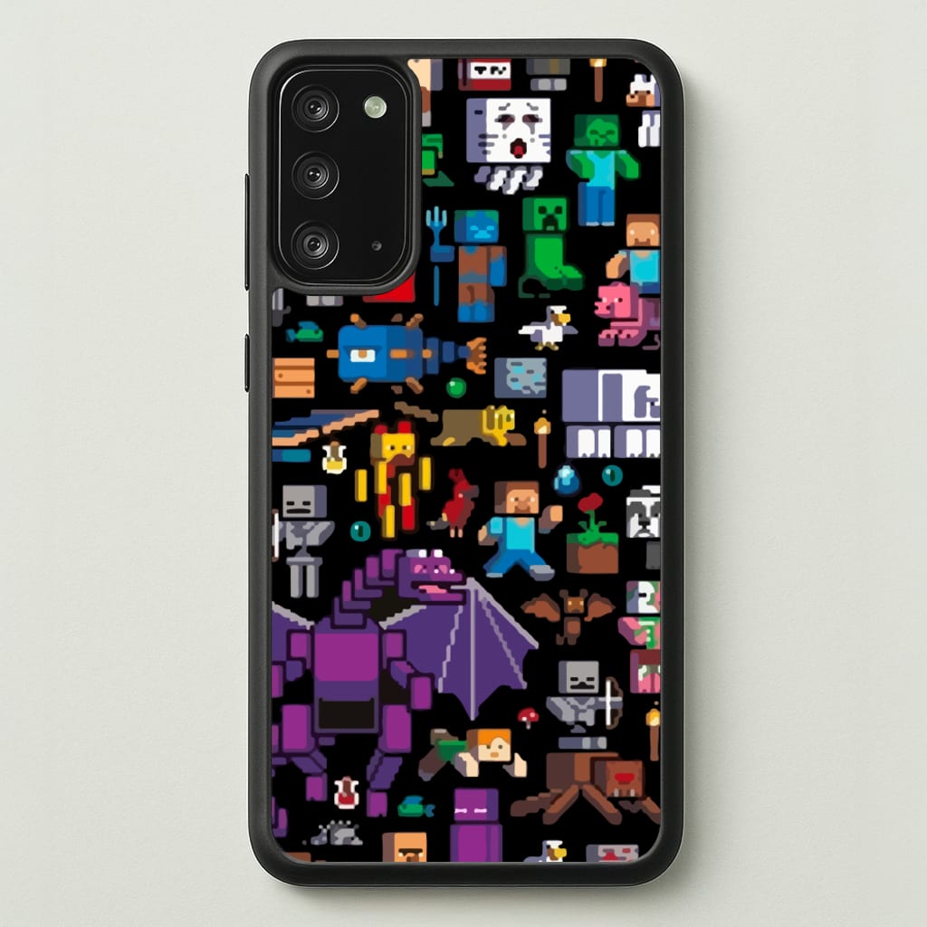 Mining Collage - Minecraft Phone Case for Galaxy Note 20