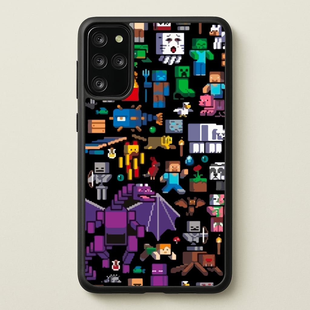 Mining Collage - Minecraft Phone Case for Galaxy S20 Plus