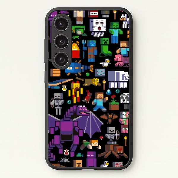 Mining Collage - Minecraft Phone Case for Galaxy S25