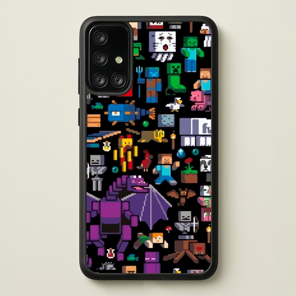 Mining Collage - Minecraft Phone Case for Galaxy A71