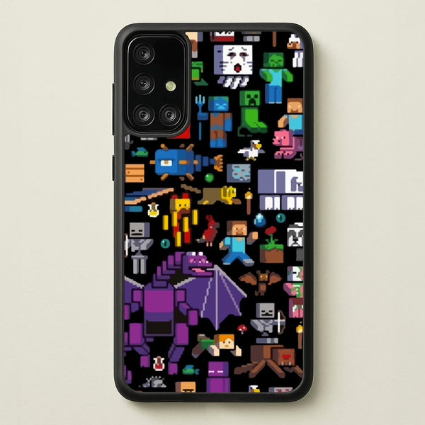 Mining Collage - Minecraft Phone Case for Galaxy A71