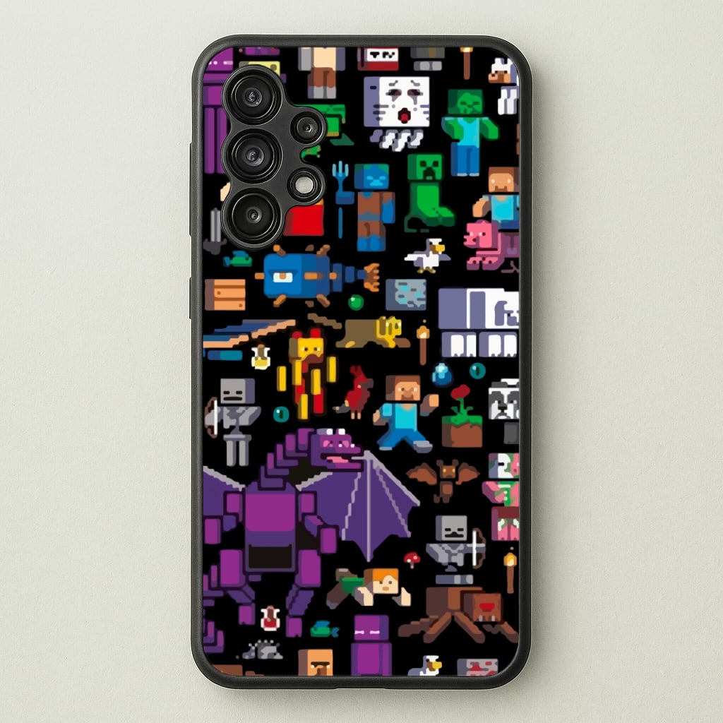 Mining Collage - Minecraft Phone Case for Galaxy A13
