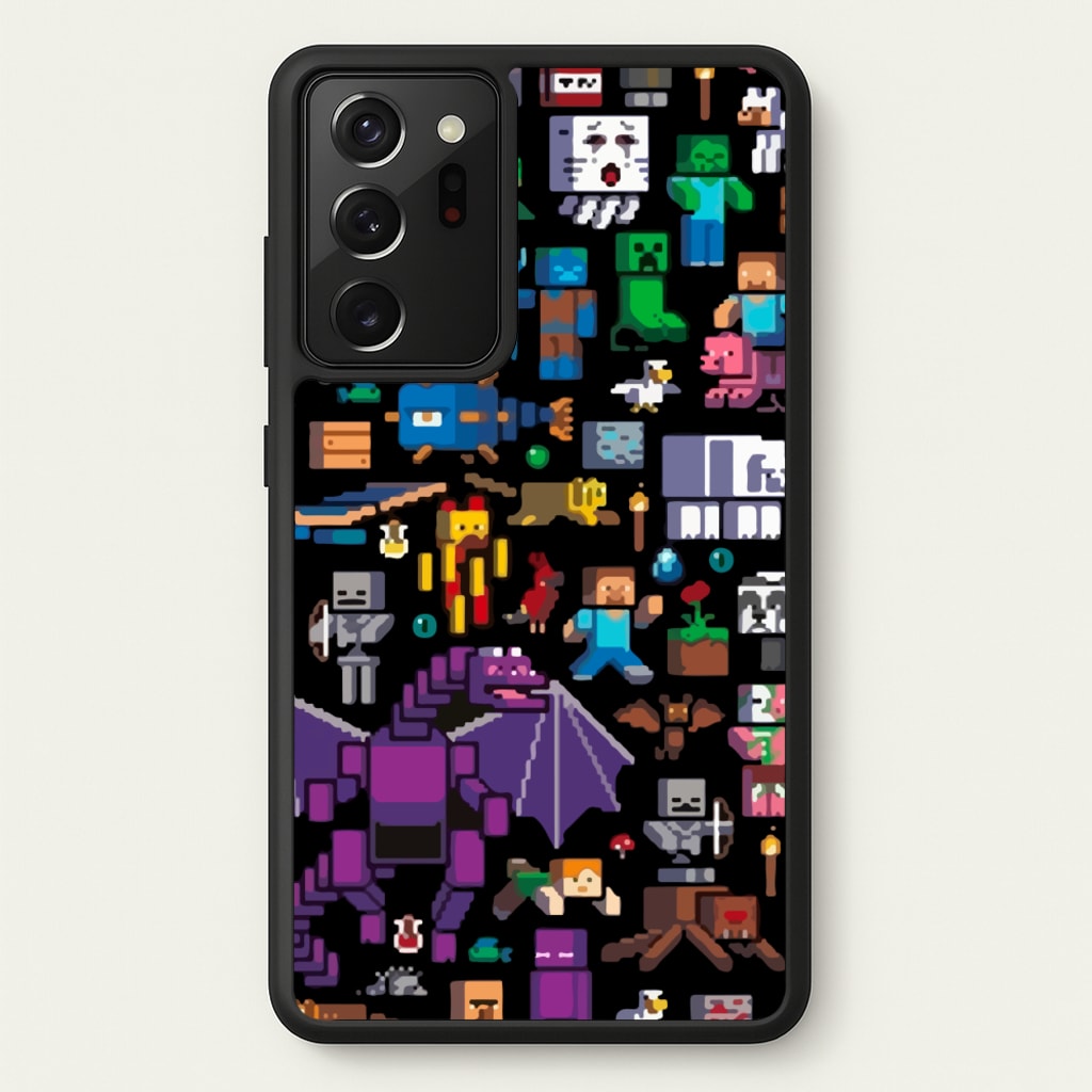 Mining Collage - Minecraft Phone Case for Galaxy Note 20 Ultra