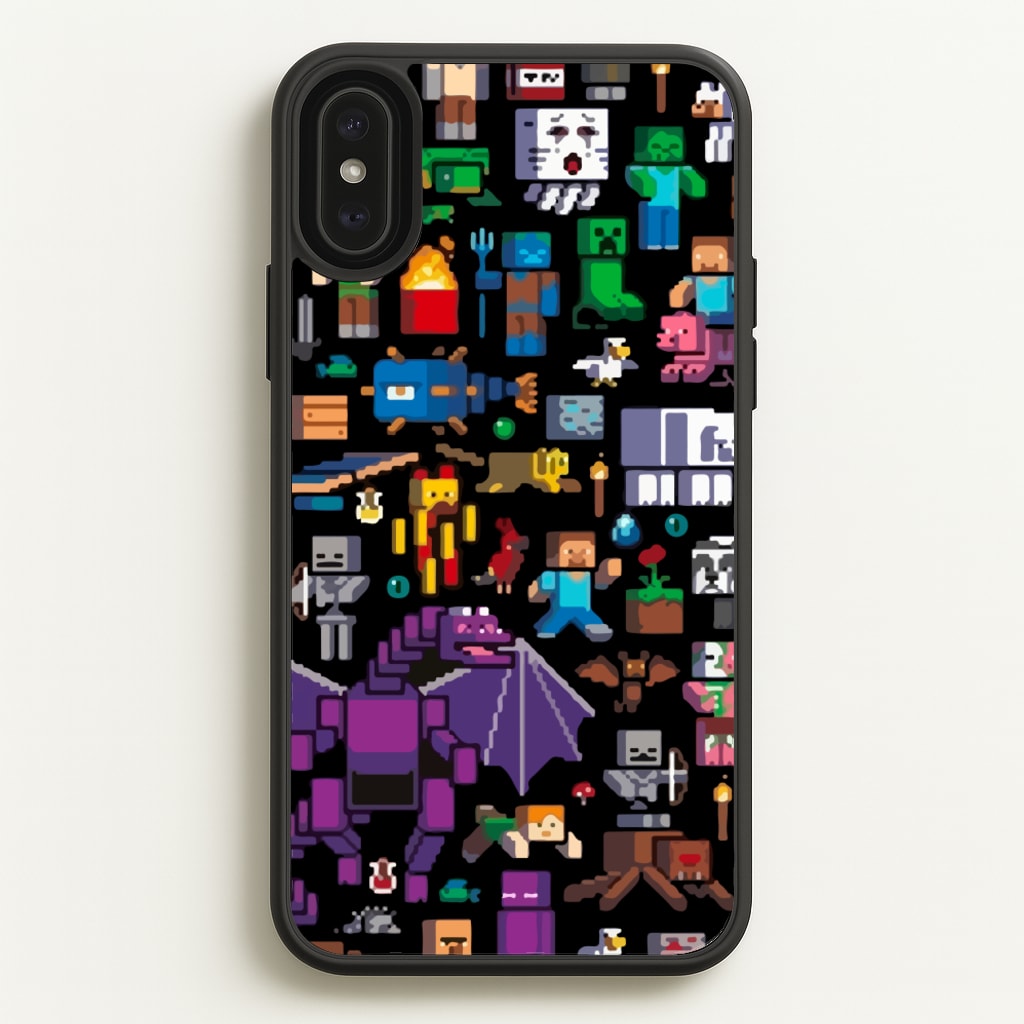 Mining Collage - Minecraft Phone Case for iPhone XS Max