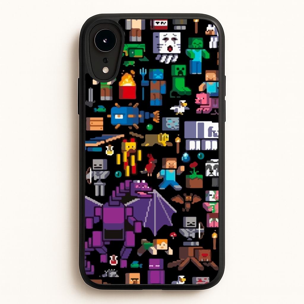 Mining Collage - Minecraft Phone Case for iPhone XR