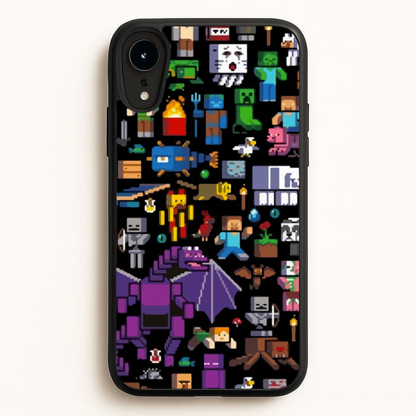 Mining Collage - Minecraft Phone Case for iPhone XR