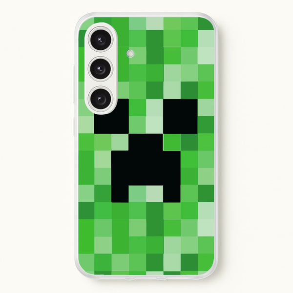 Creeper Face - Mining - Minecraft Phone Case for Galaxy S25