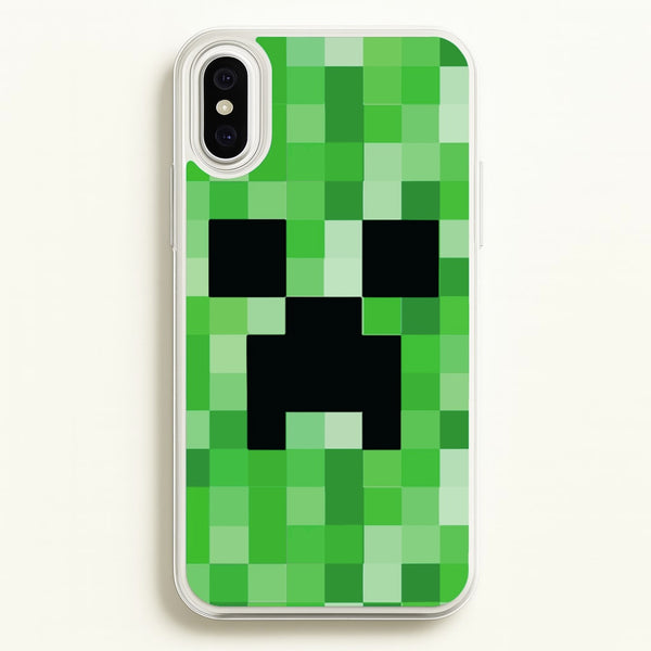 Creeper Face - Mining - Minecraft Phone Case for iPhone XS Max