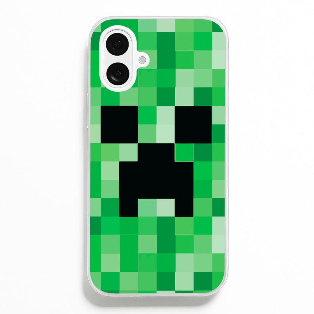 Creeper Face - Mining - Minecraft Phone Case for iPhone 16 Plus