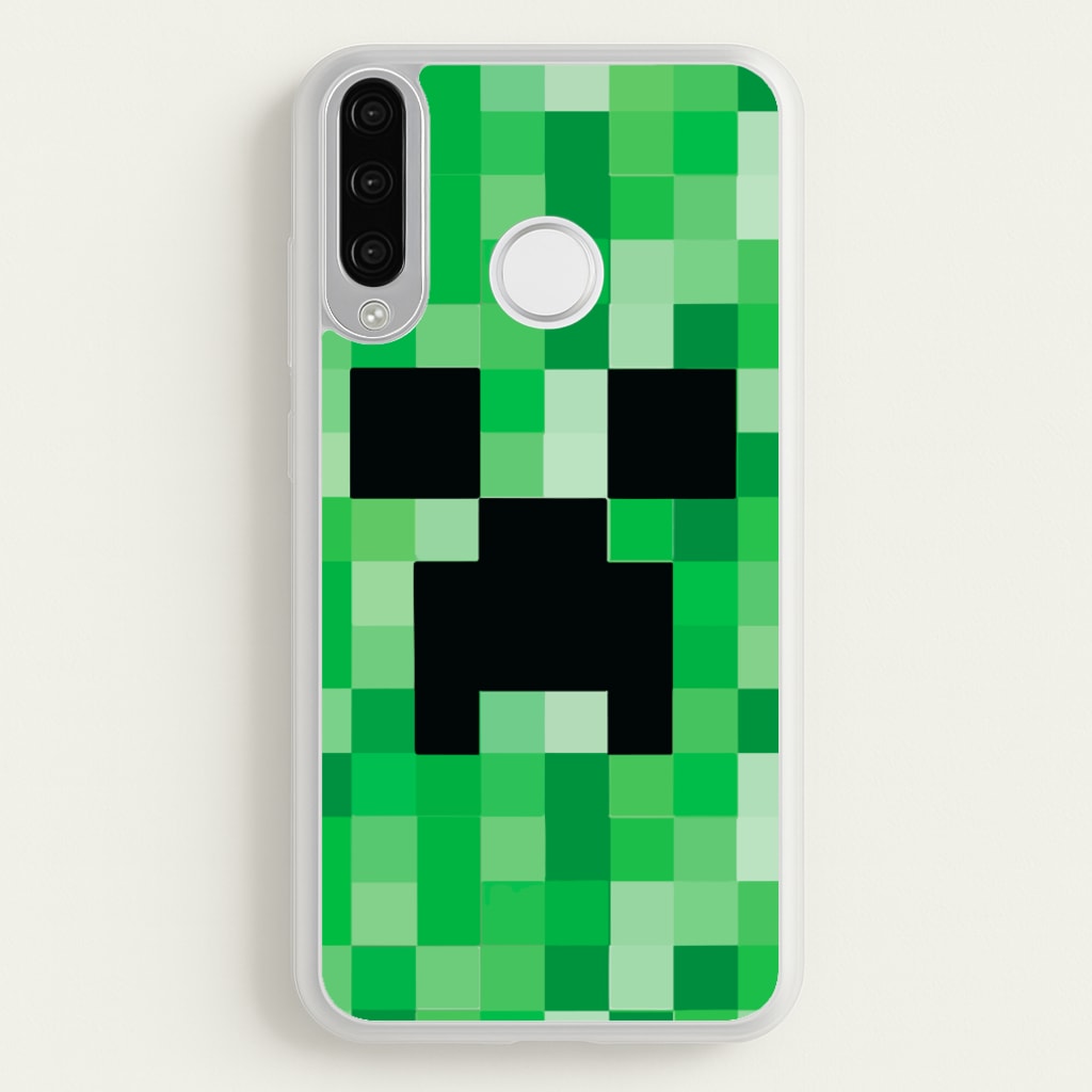 Creeper Face - Mining - Minecraft Phone Case for Huawei P30 Lite