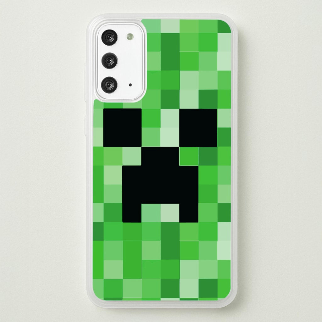 Creeper Face - Mining - Minecraft Phone Case for Galaxy Note 20