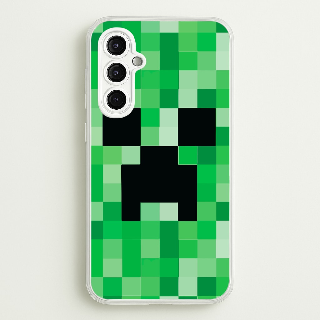 Creeper Face - Mining - Minecraft Phone Case for Galaxy A14