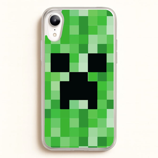 Creeper Face - Mining - Minecraft Phone Case for iPhone XR