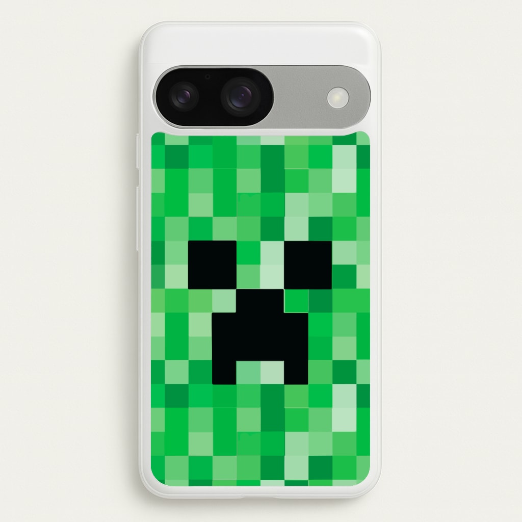 Creeper Face - Mining - Minecraft Phone Case for Google Pixel 9 / 9 Pro