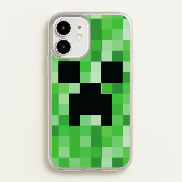 Creeper Face - Mining - Minecraft Phone Case for iPhone 12 Mini