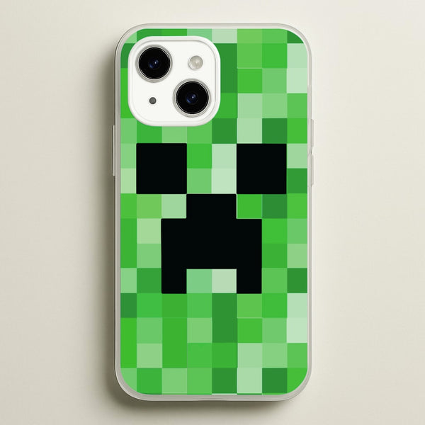 Creeper Face - Mining - Minecraft Phone Case for iPhone 14 Plus